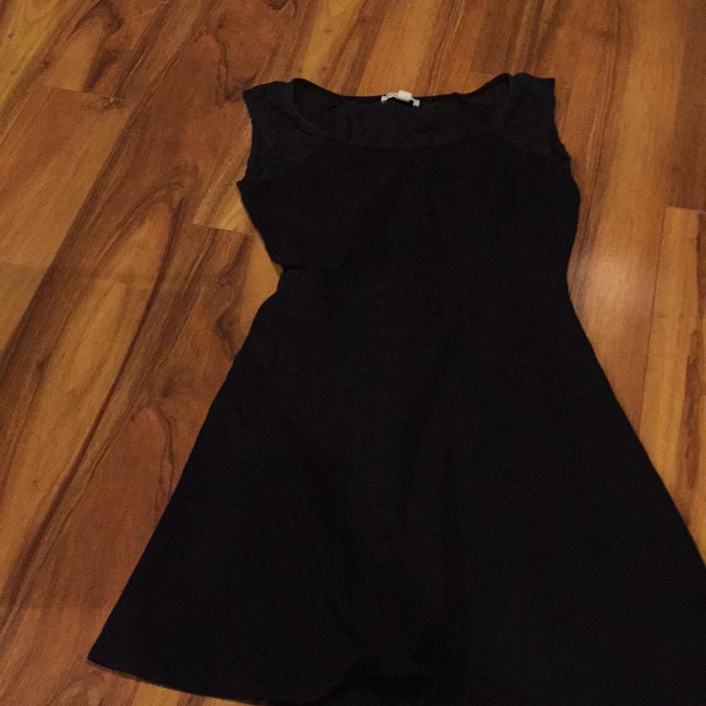 Black, lace back summer dress